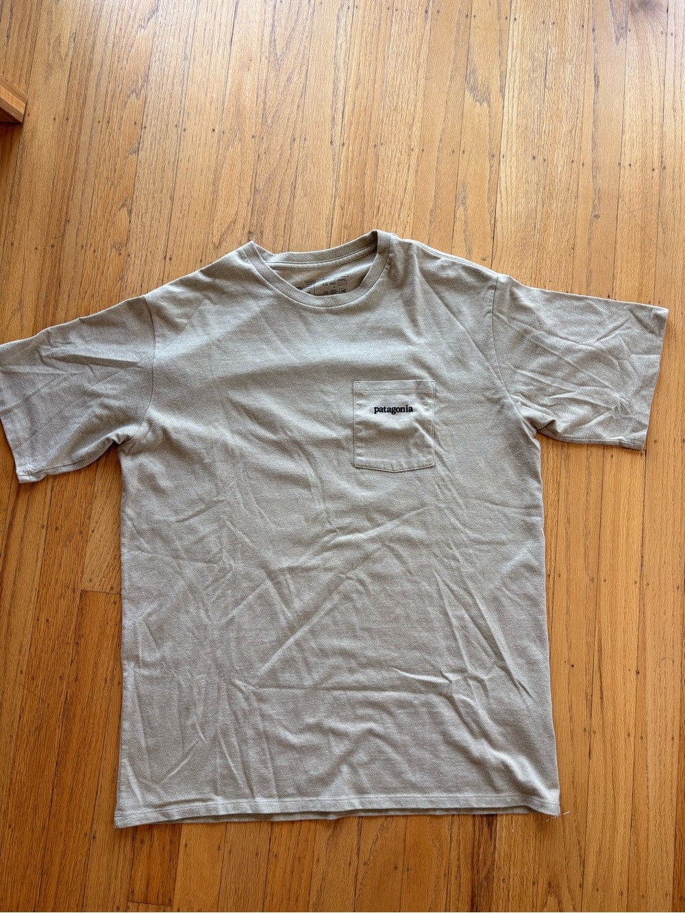 Patagonia Short-Sleeve Pocket Tee in Light Tan